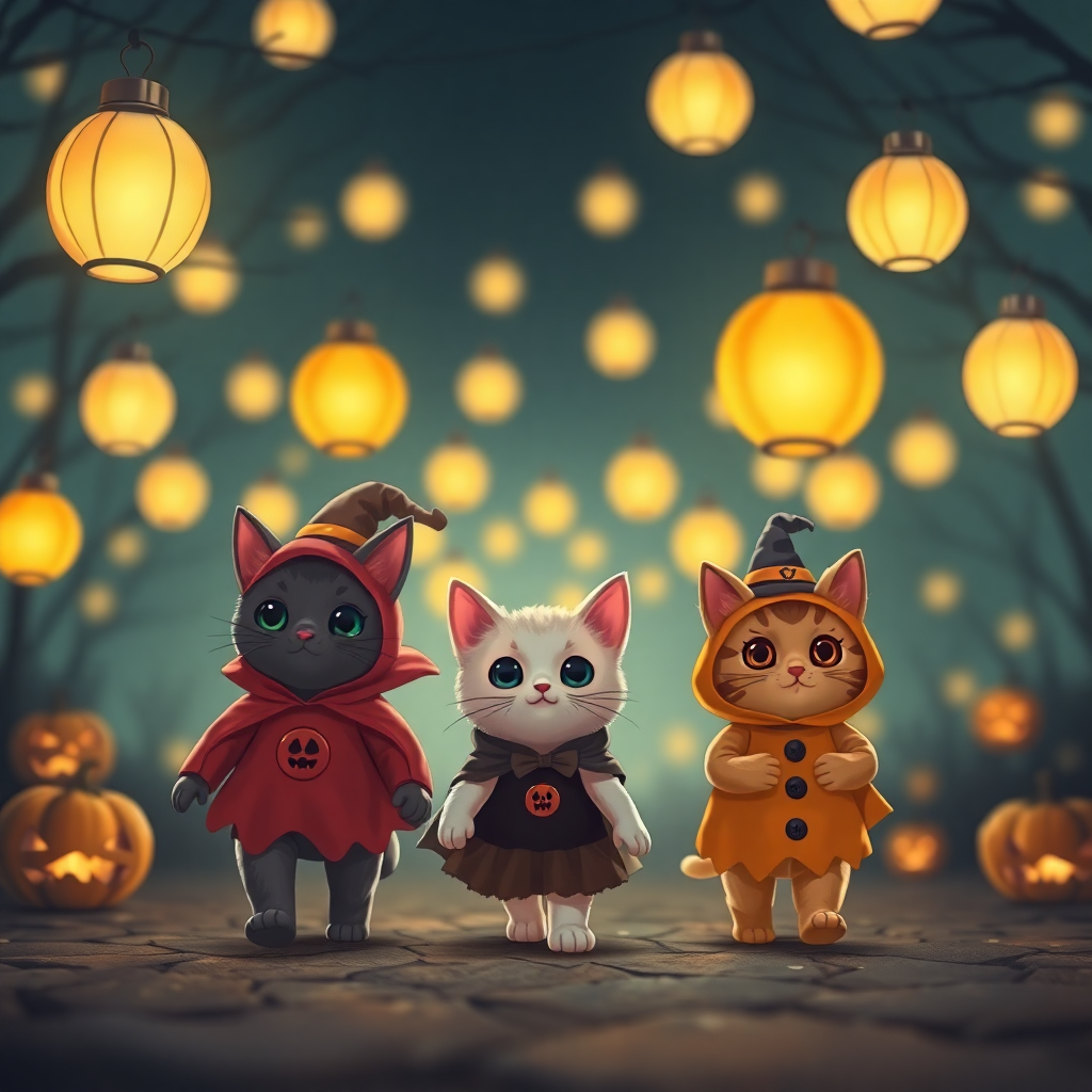 Dreamy 3D Cat Parade