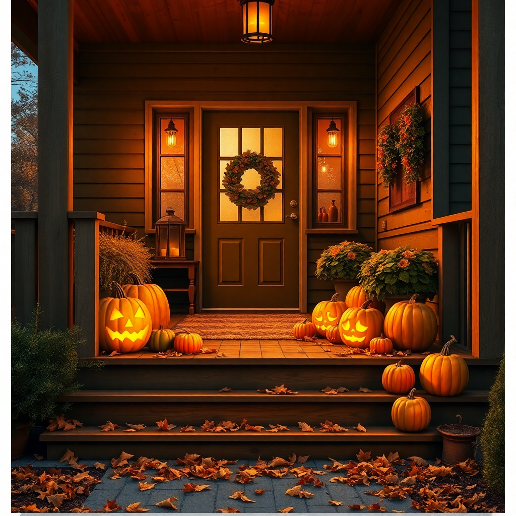 Autumn Porch Glow