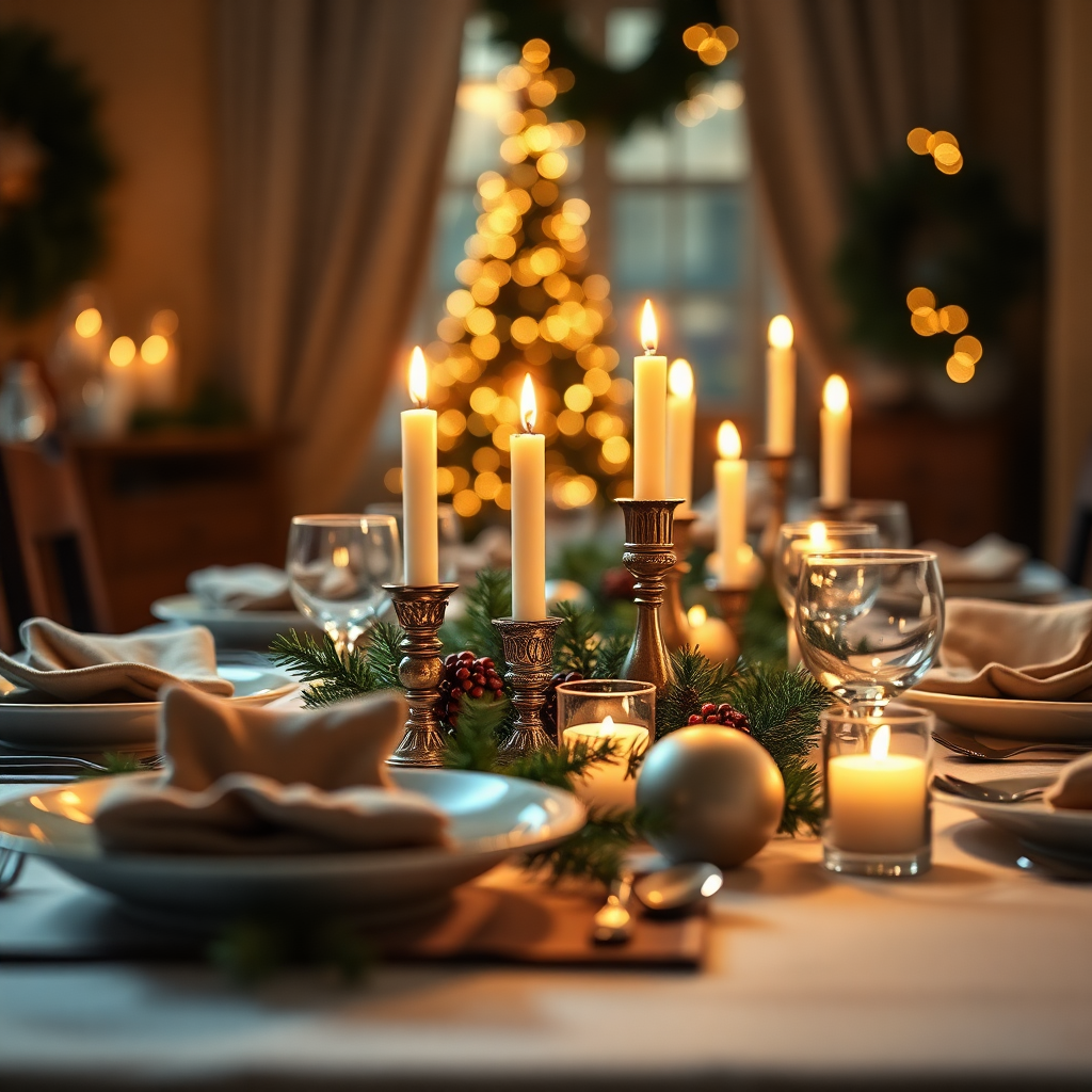 Festive Dinner Table