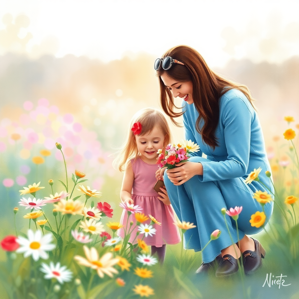 Watercolor Family Garden