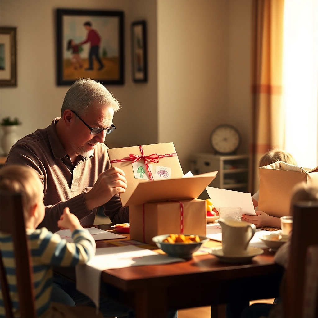 Cozy Morning Gift Scene