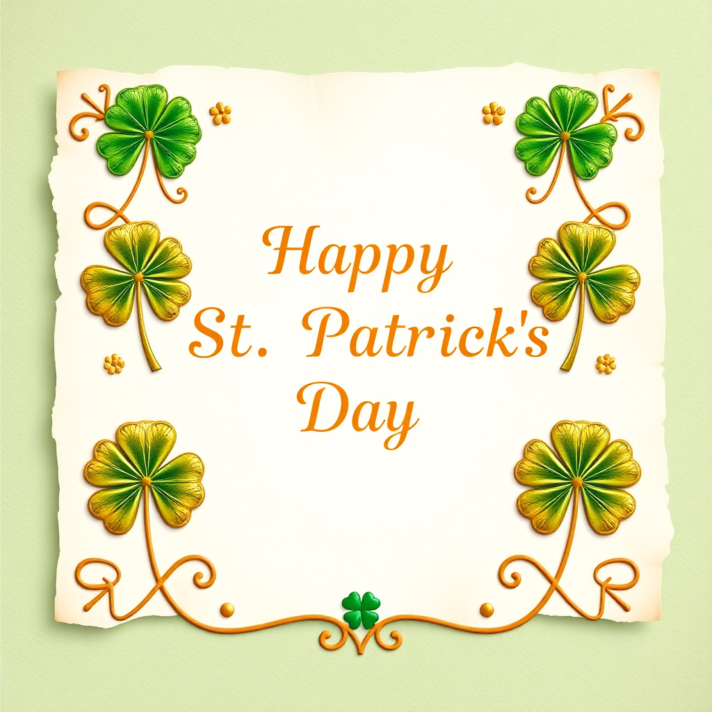 Retro Shamrock Design