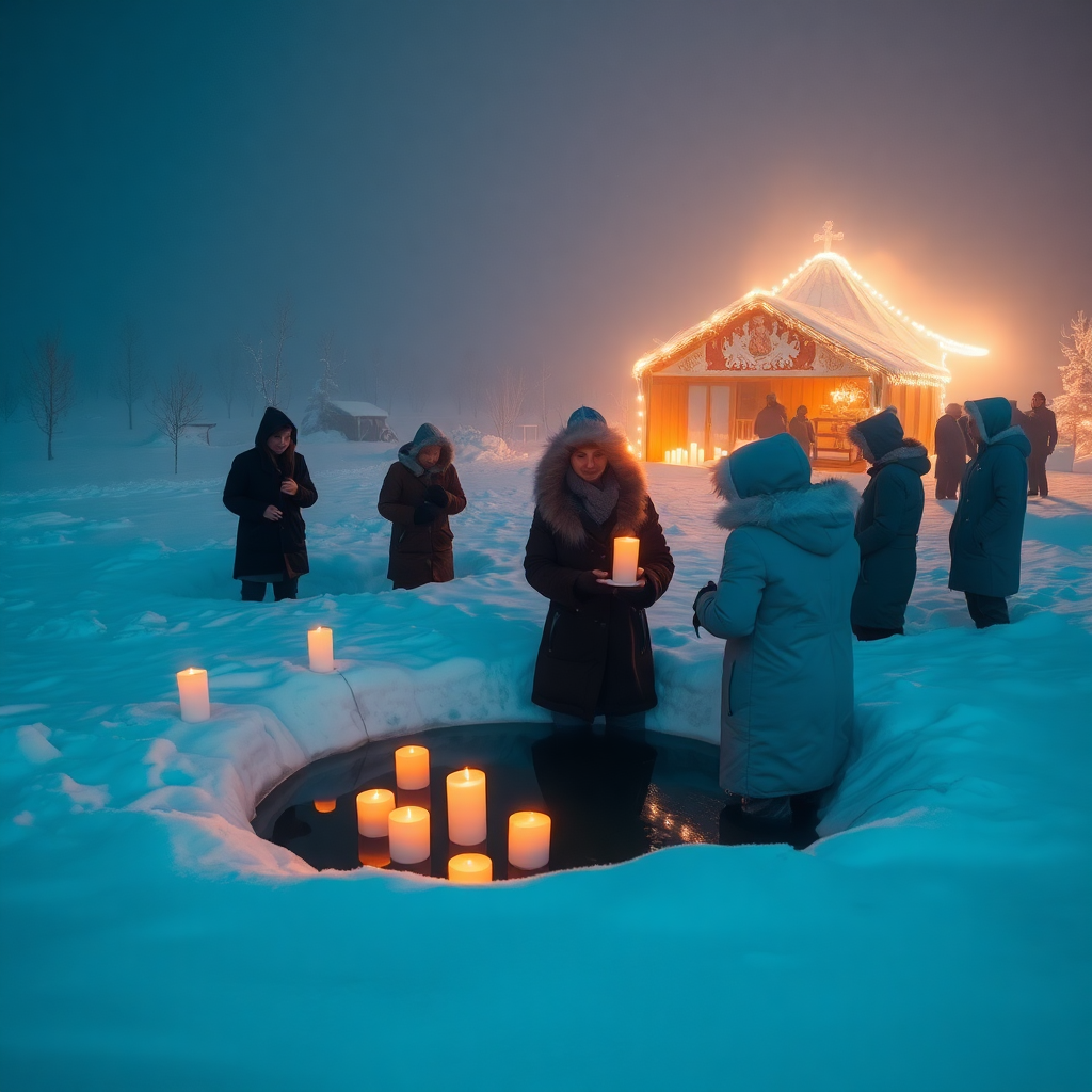 Крещение Господне — зимняя ночь