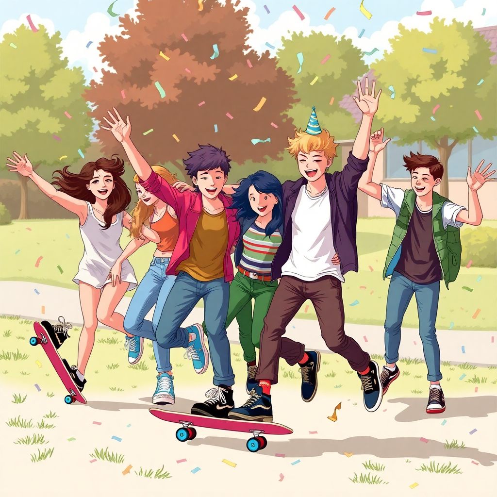 День рождения в стиле скейтбординга
