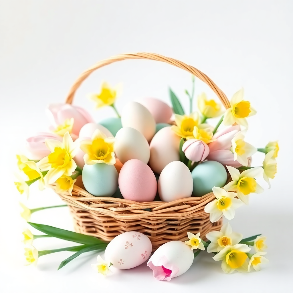 Натюрморт из корзины, выполненный акварелью.