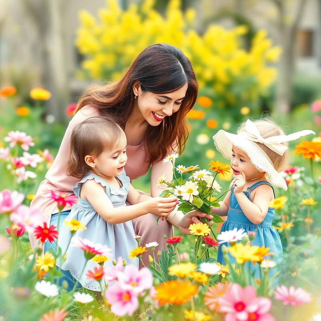 Акварельный семейный сад