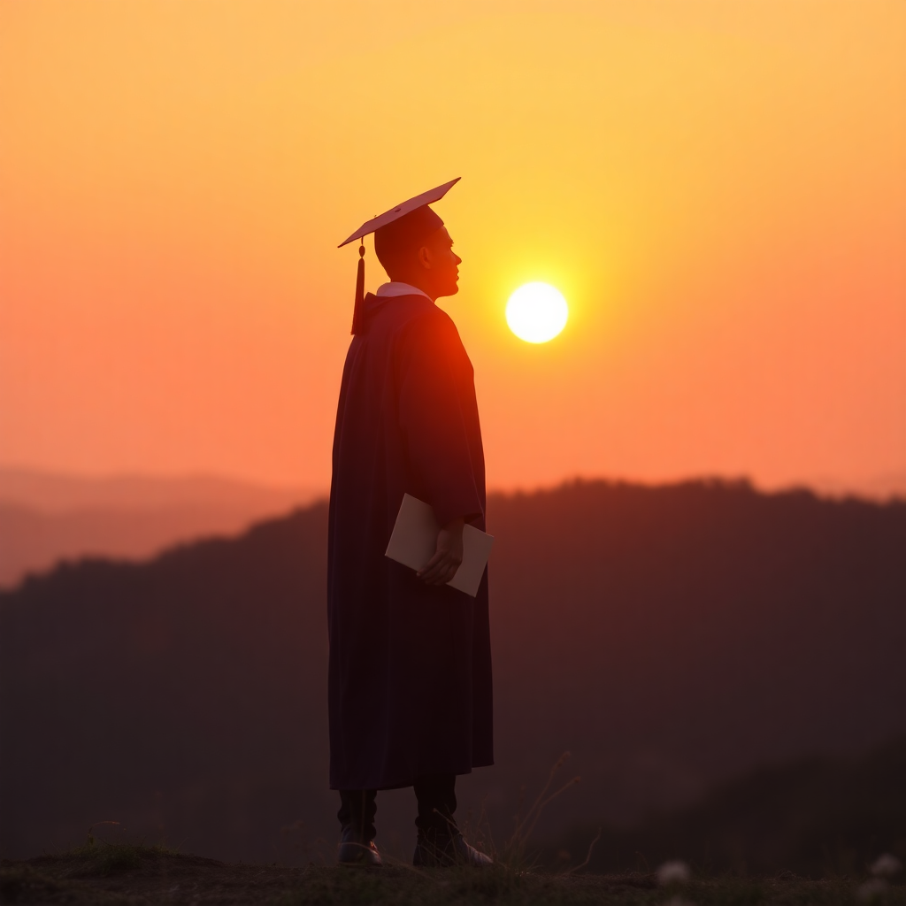 Реалистичная сцена заката