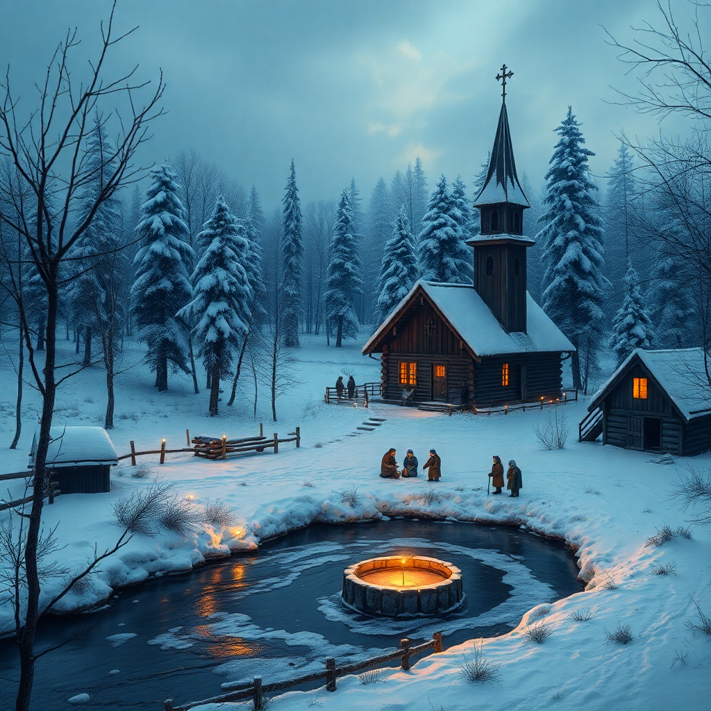 Крещение в деревне