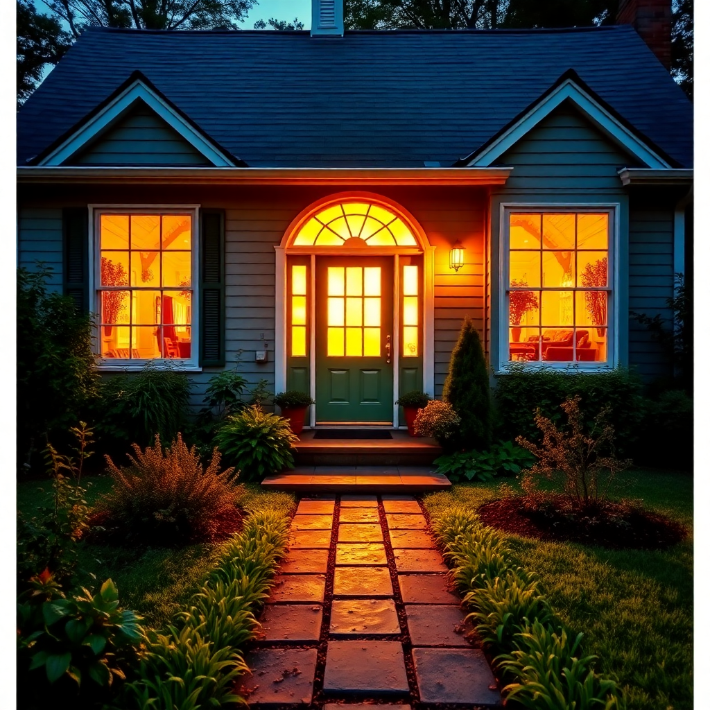 Дом снаружи — тепло и покой