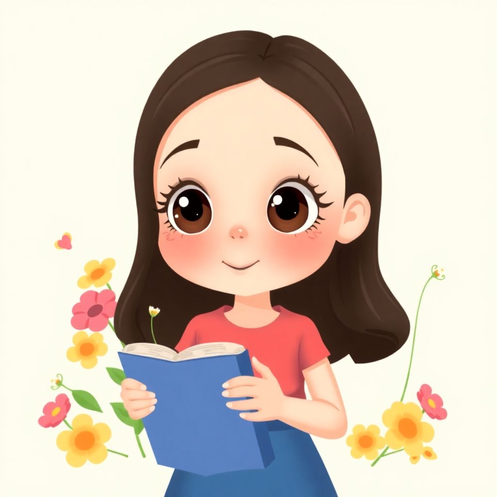 Мультяшная девушка